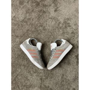 Womens Adidas Womens Gazelle BY9362 Gray Casual Shoes Sneakers Y2K Sz 6.5